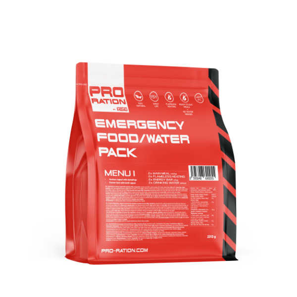 Emergency Food Water EMERGENCY PACKS - menu I - Pro Ration